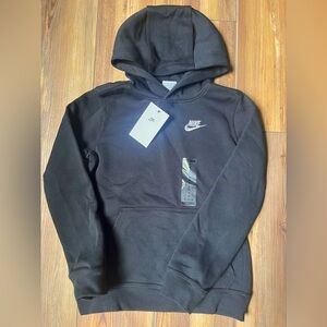 NWT Nike youth black hoodie sweatshirt M medium